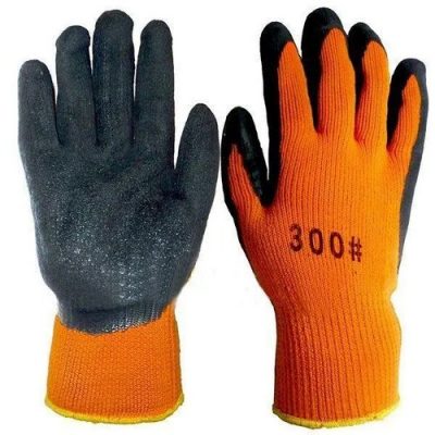 перчатки №300,рабочие перчатки #300,перчатки оптом,перчатки оранжевые с черной ладонью,перчатки оптом эколуфа,рабочие перчатки ecoluffa,перчатки рабочие эколюффа,перчатки обливные,перчатки с резиновой ладонью